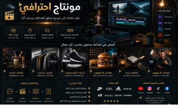 محرر فيديو ومصمم جرافيك، متخصص في تعديل وصناعة الفيديوهات  